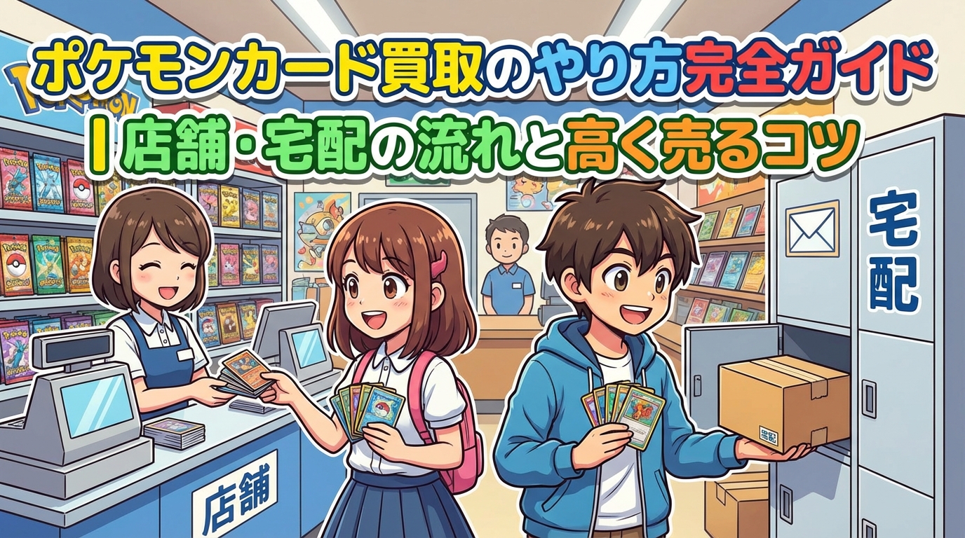ポケモンカード買取のやり方完全ガイド|店舗・宅配の流れと高く売るコツ