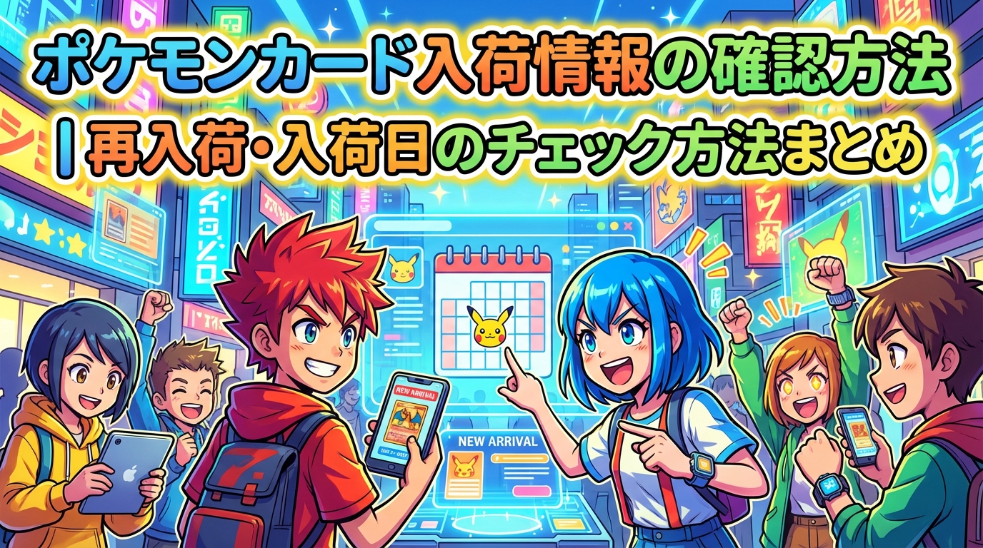 ポケモンカード入荷情報の確認方法｜再入荷・入荷日のチェック方法まとめ