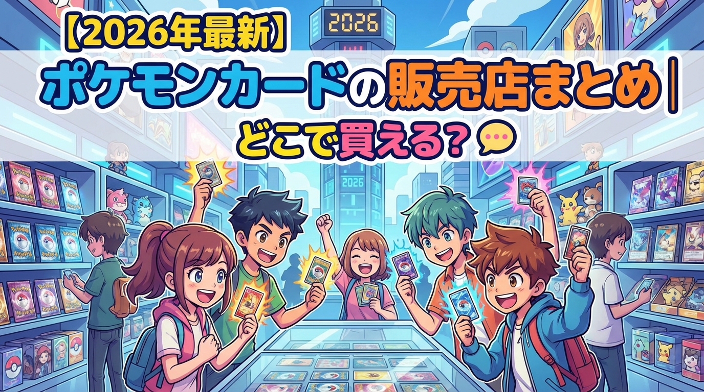 【2026年最新】ポケモンカードの販売店まとめ|どこで買える?