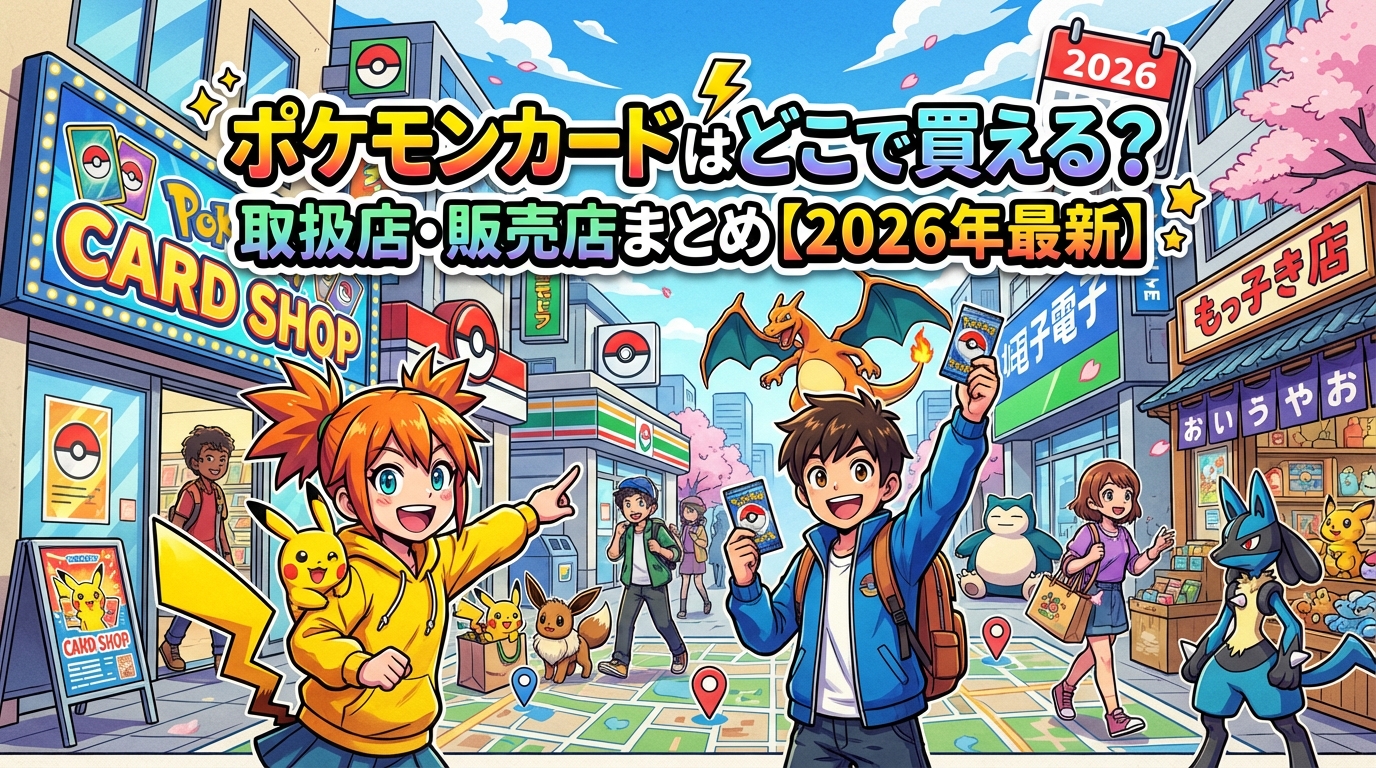 ポケモンカードはどこで買える？取扱店・販売店まとめ【2026年最新】