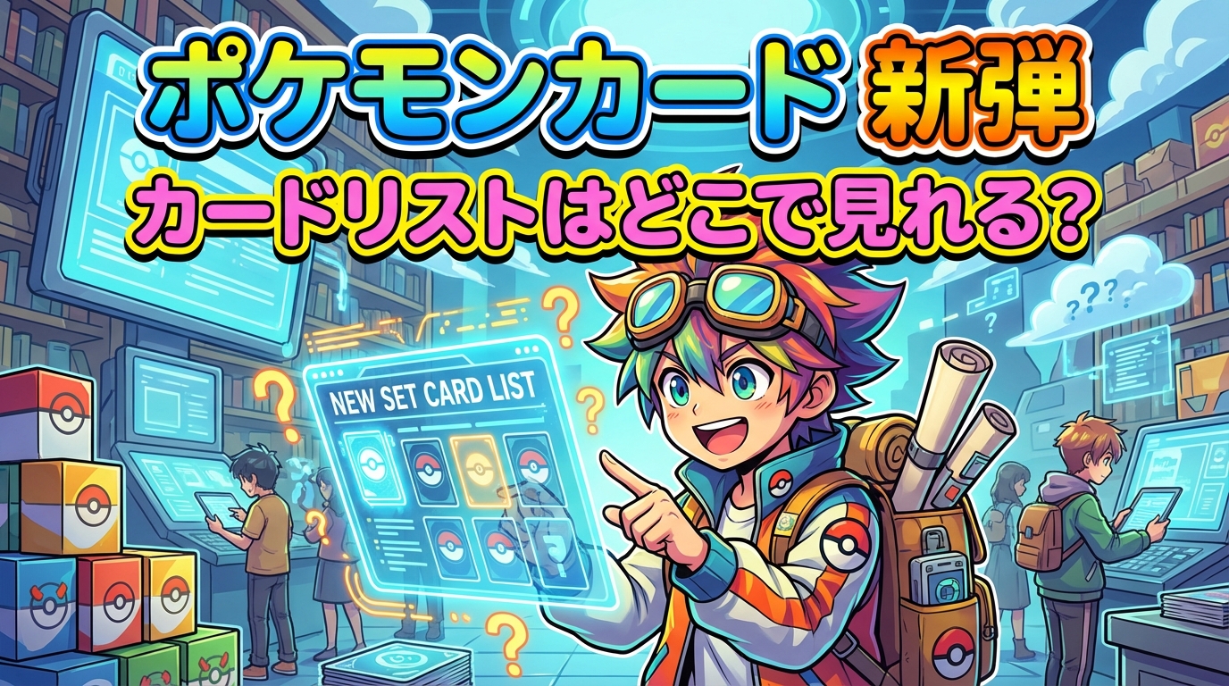 ポケモンカード 新弾 カードリストはどこで見れる？