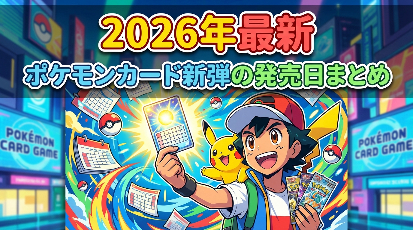 2026年最新|ポケモンカード新弾の発売日まとめ