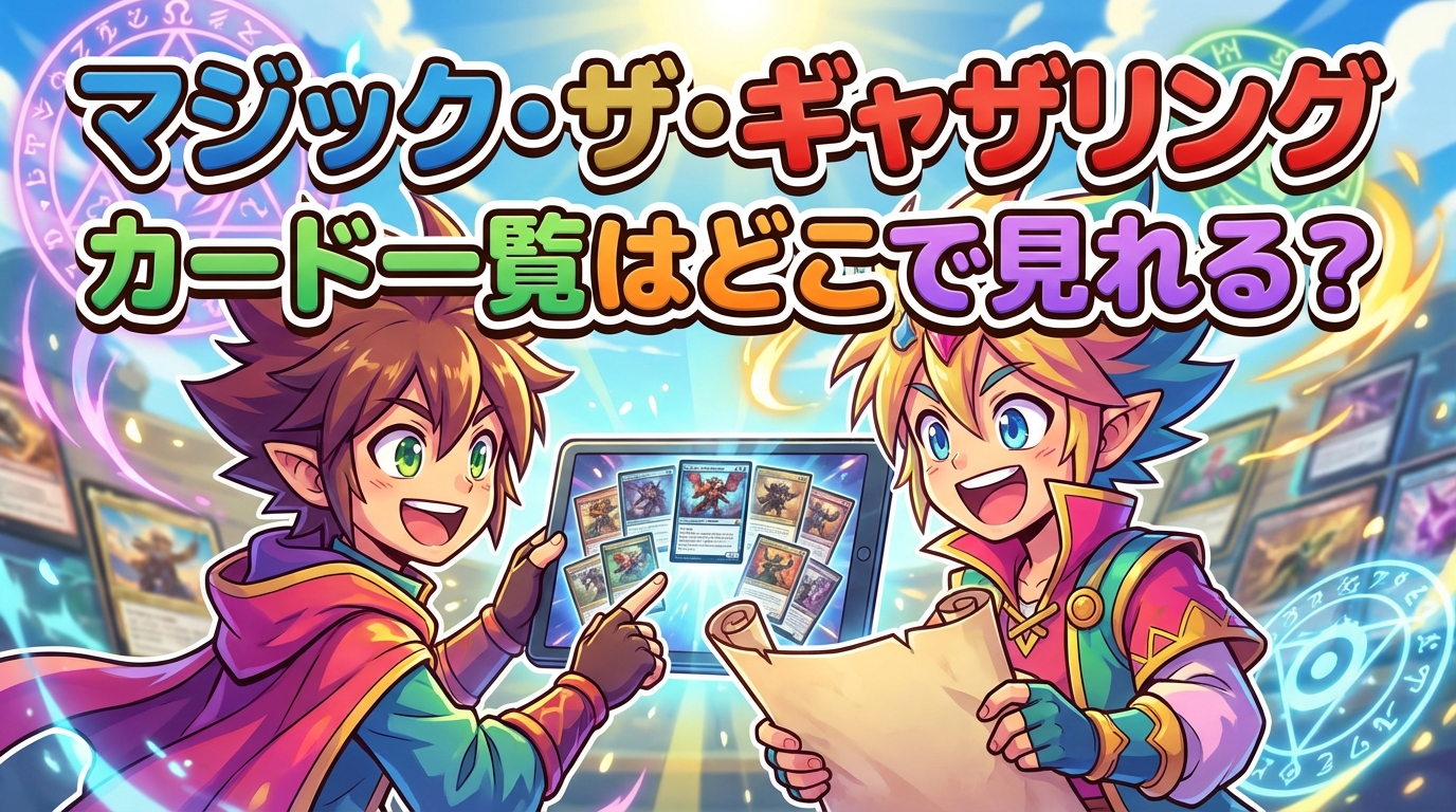マジック・ザ・ギャザリング カード一覧はどこで見れる？