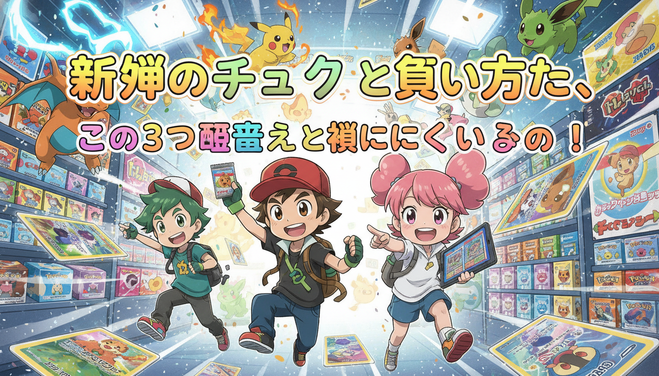 新弾のチェックと買い方は、この3つを押さえると迷いにくいですよ