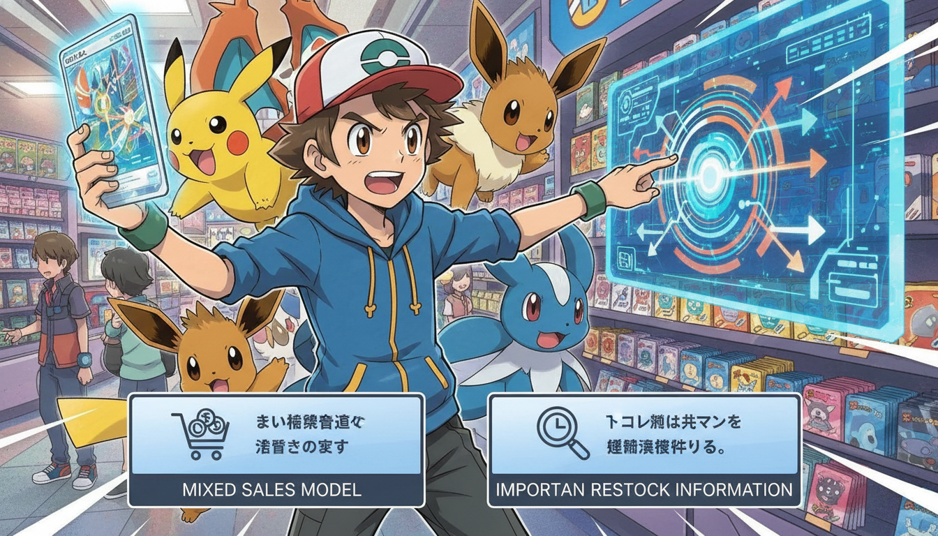 入荷情報が大事になるのは、売り方が「混合型」だからなんですね