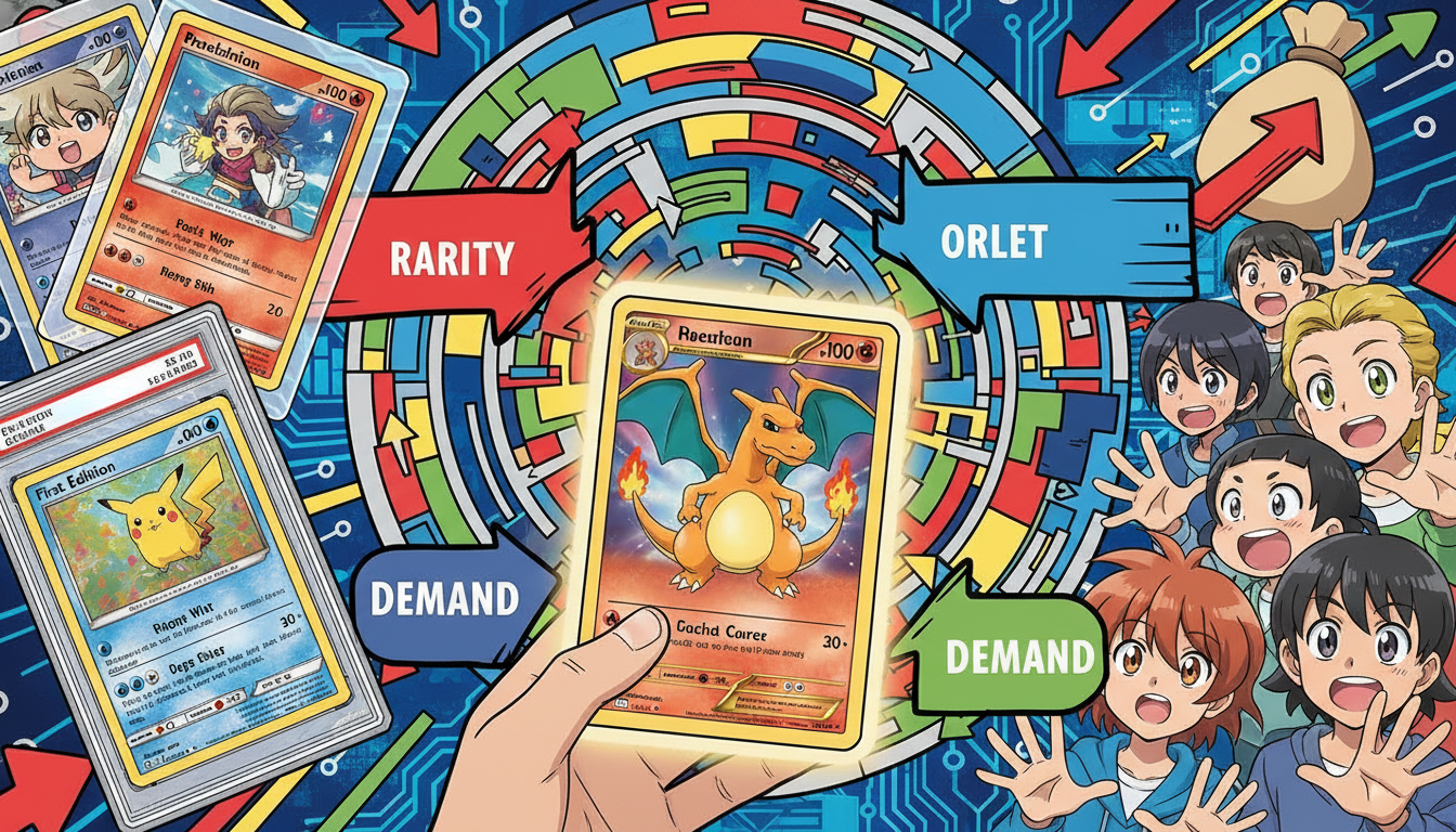 値段が動く理由は「希少性×需要×鑑定枚数」の掛け算なんですね