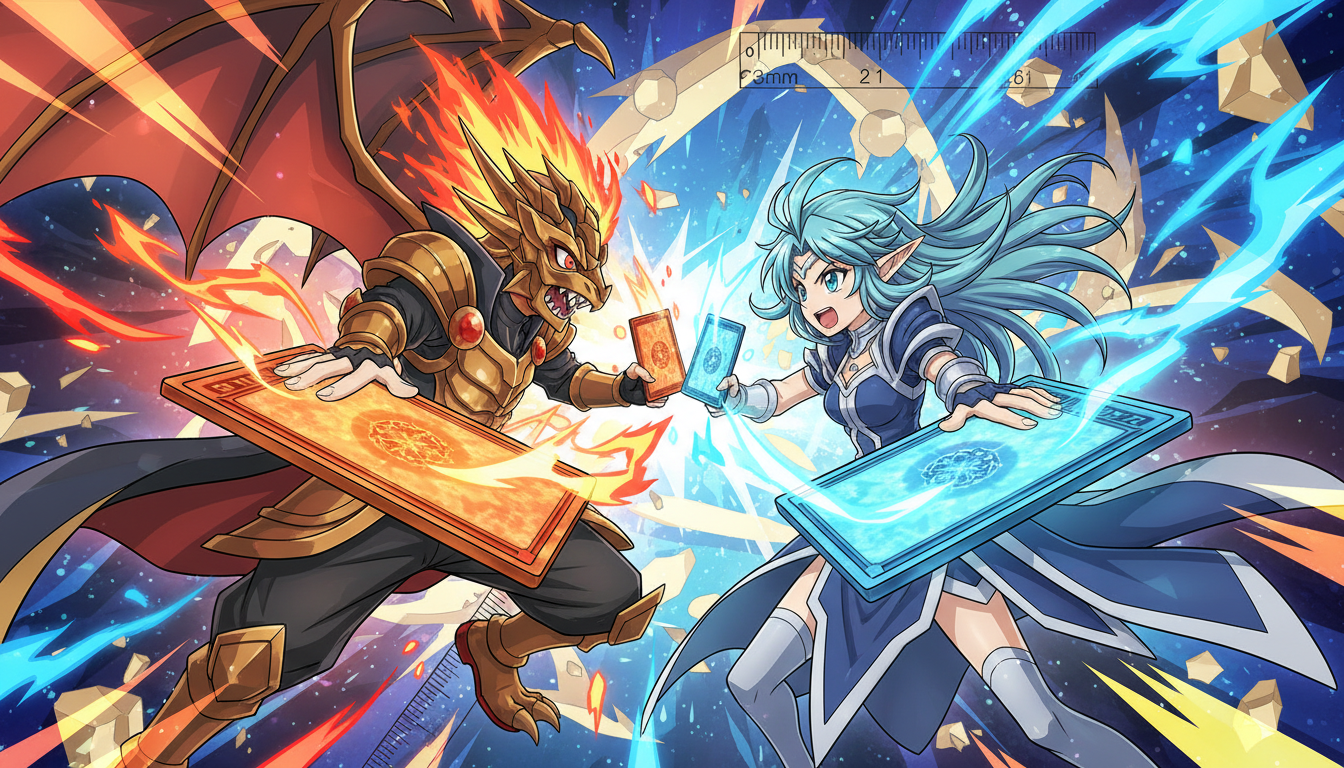 デュエルマスターズのカードサイズは63mm×88mmです